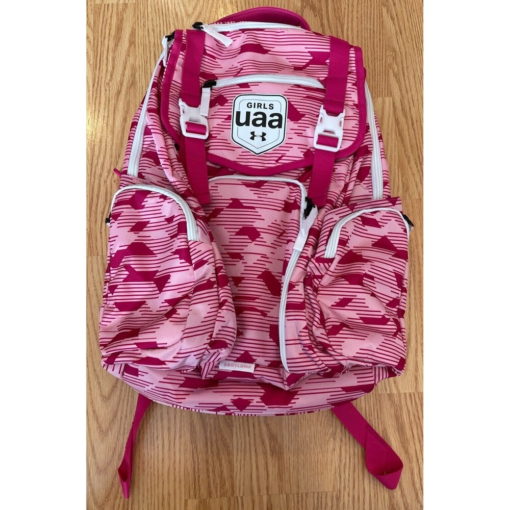 UNDER ARMOUR STORM GIRLS UAA EXCLUSIVE BACKPACK BAG‎ PINK EYBL CURRY RARE NEW